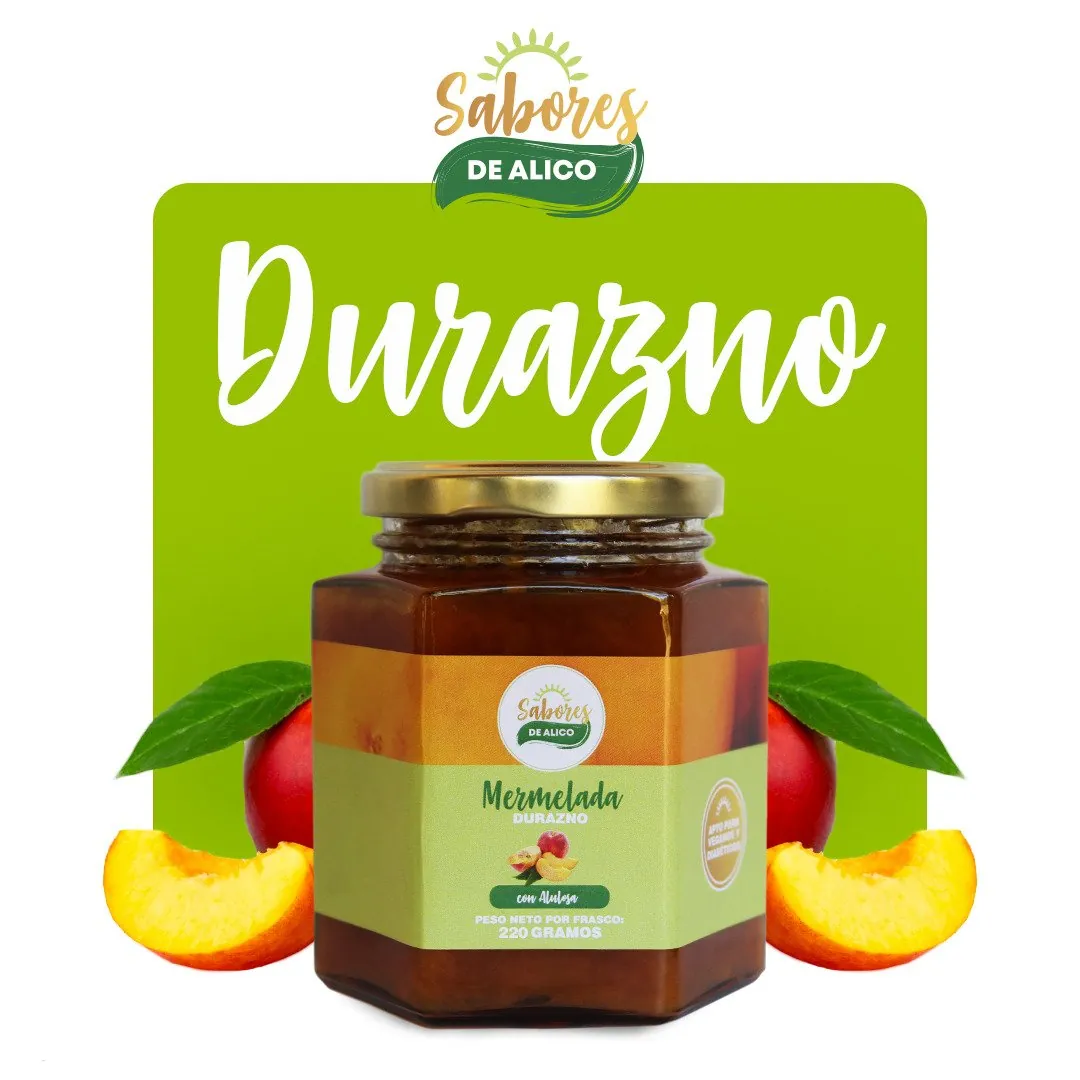 Mermelada de Durazno con Alulosa 220gr