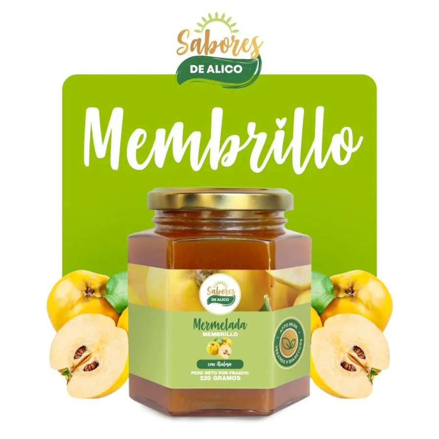 Mermelada de Membrillo con Alulosa 220gr — Sabores de Alico