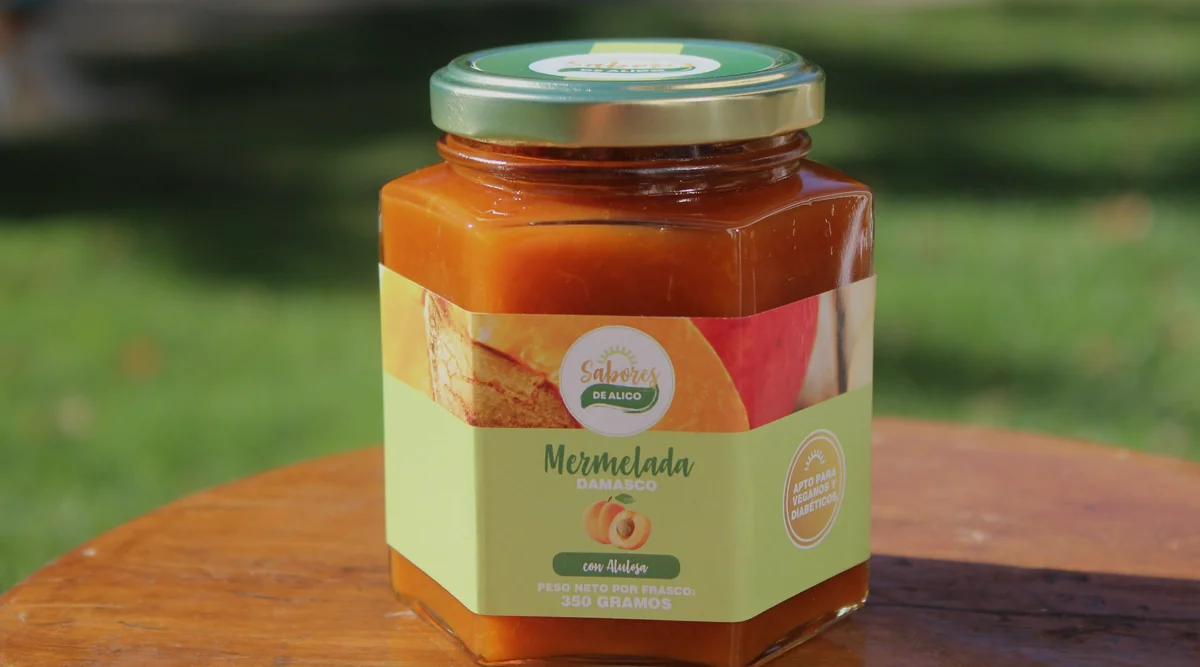 Mermelada de damasco con alulosa de Sabores de Alico