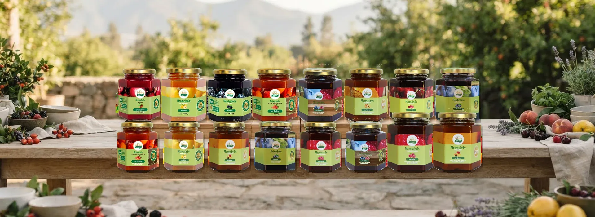 Toda la colección de mermeladas Sabores de Alico