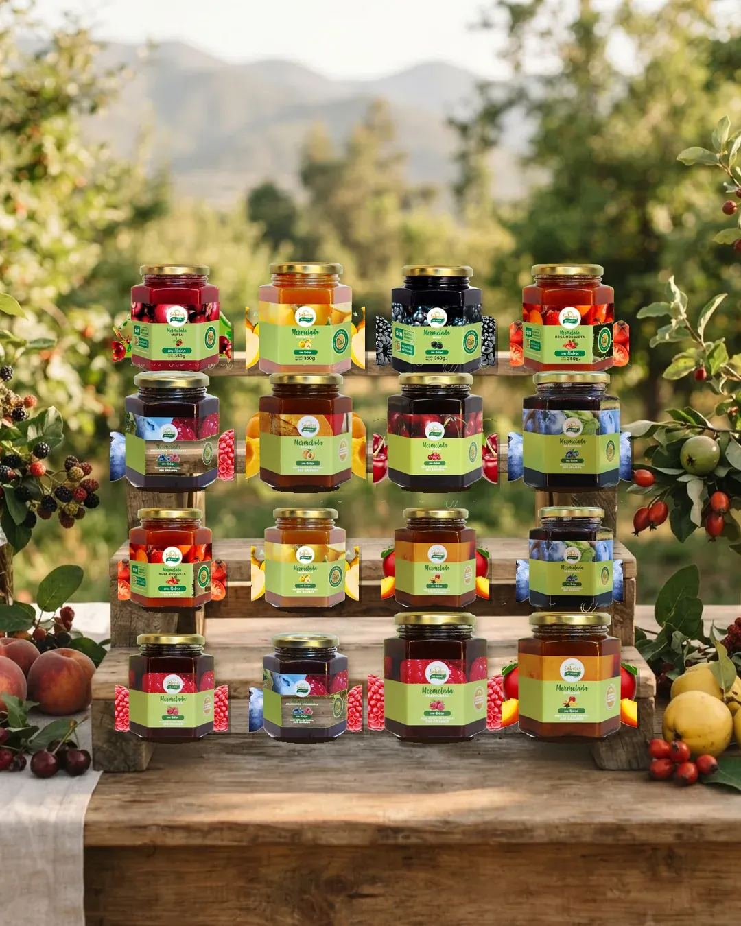 Colección de mermeladas Sabores de Alico