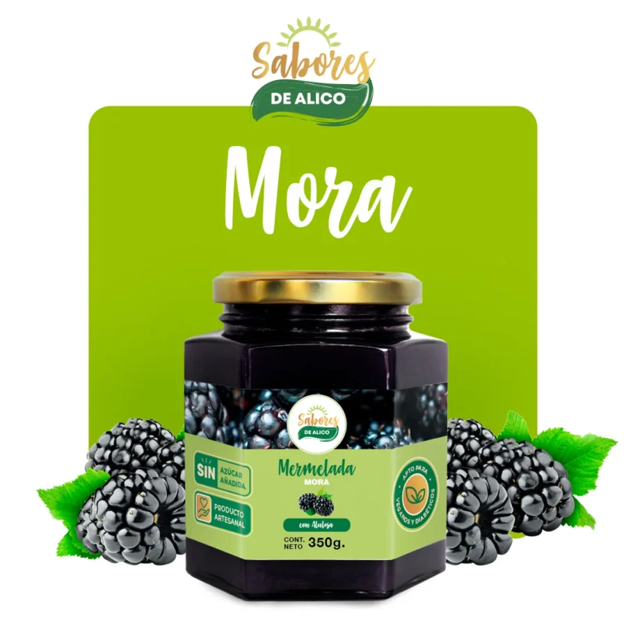 Mermelada de Mora con Alulosa 350gr — portada Sabores de Alico