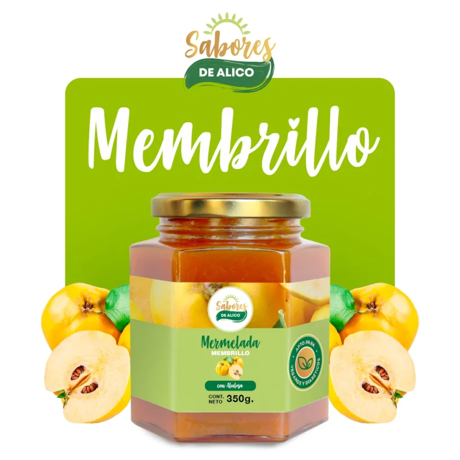 Mermelada de Membrillo con Alulosa 350gr — Sabores de Alico