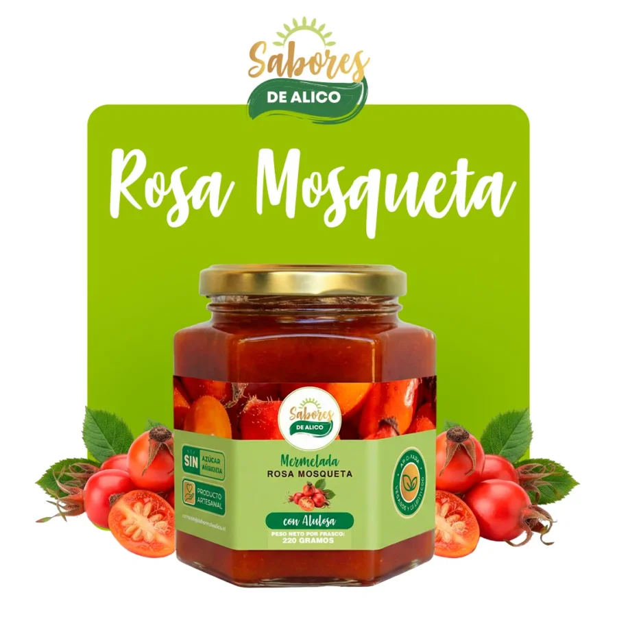 Mermelada de Rosa Mosqueta con Alulosa 220gr — Sabores de Alico