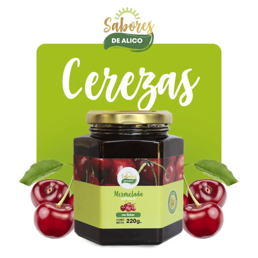Mermelada de Cereza con Alulosa 220 gramos Sabores de Alico