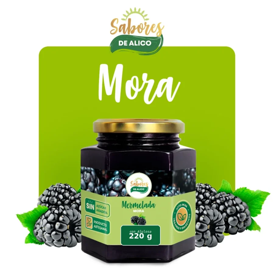 Mermelada de Mora con Alulosa 220 gramos Sabores de Alico